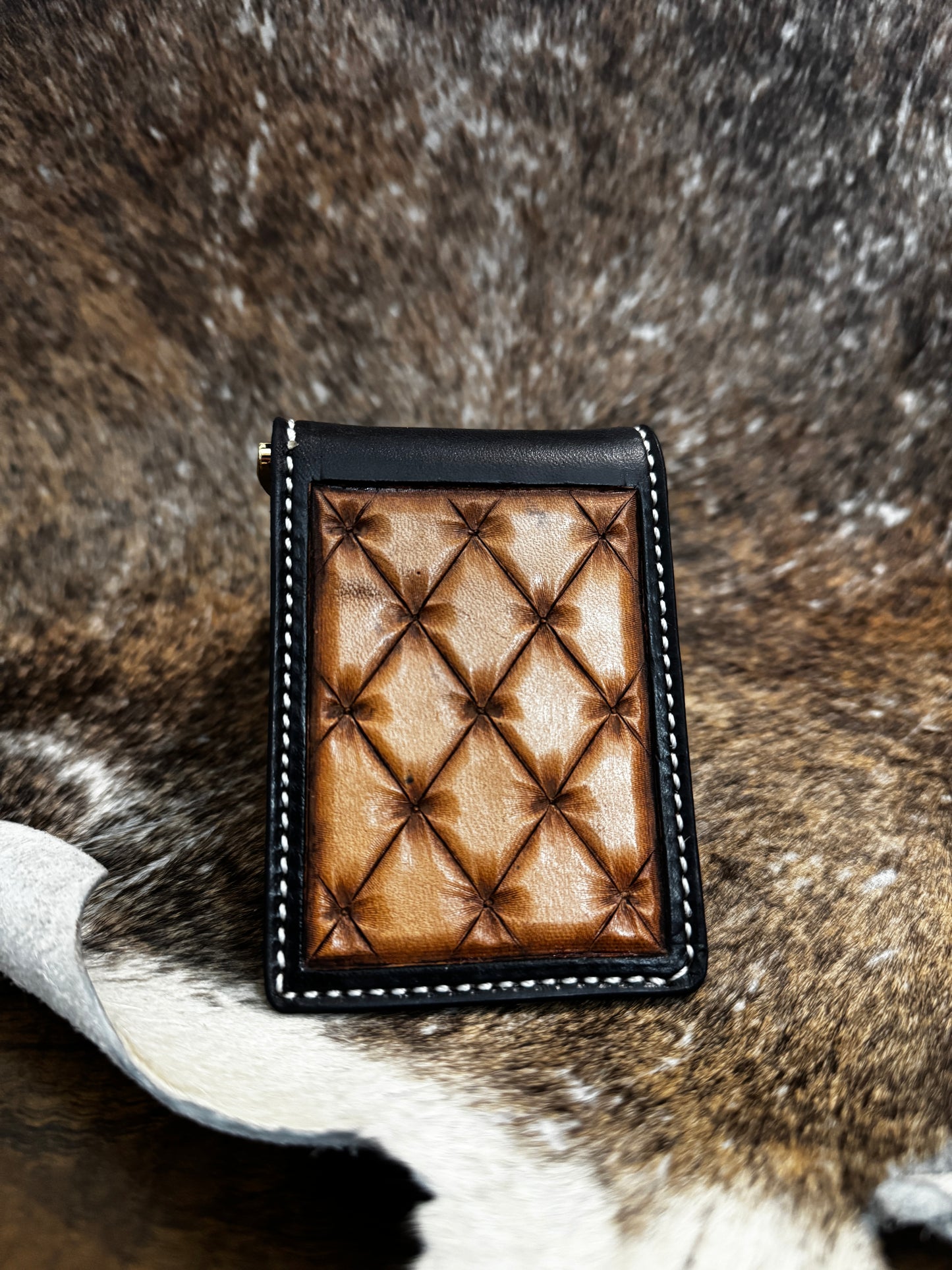 Custom tooled Money Clip Wallet (down payment)