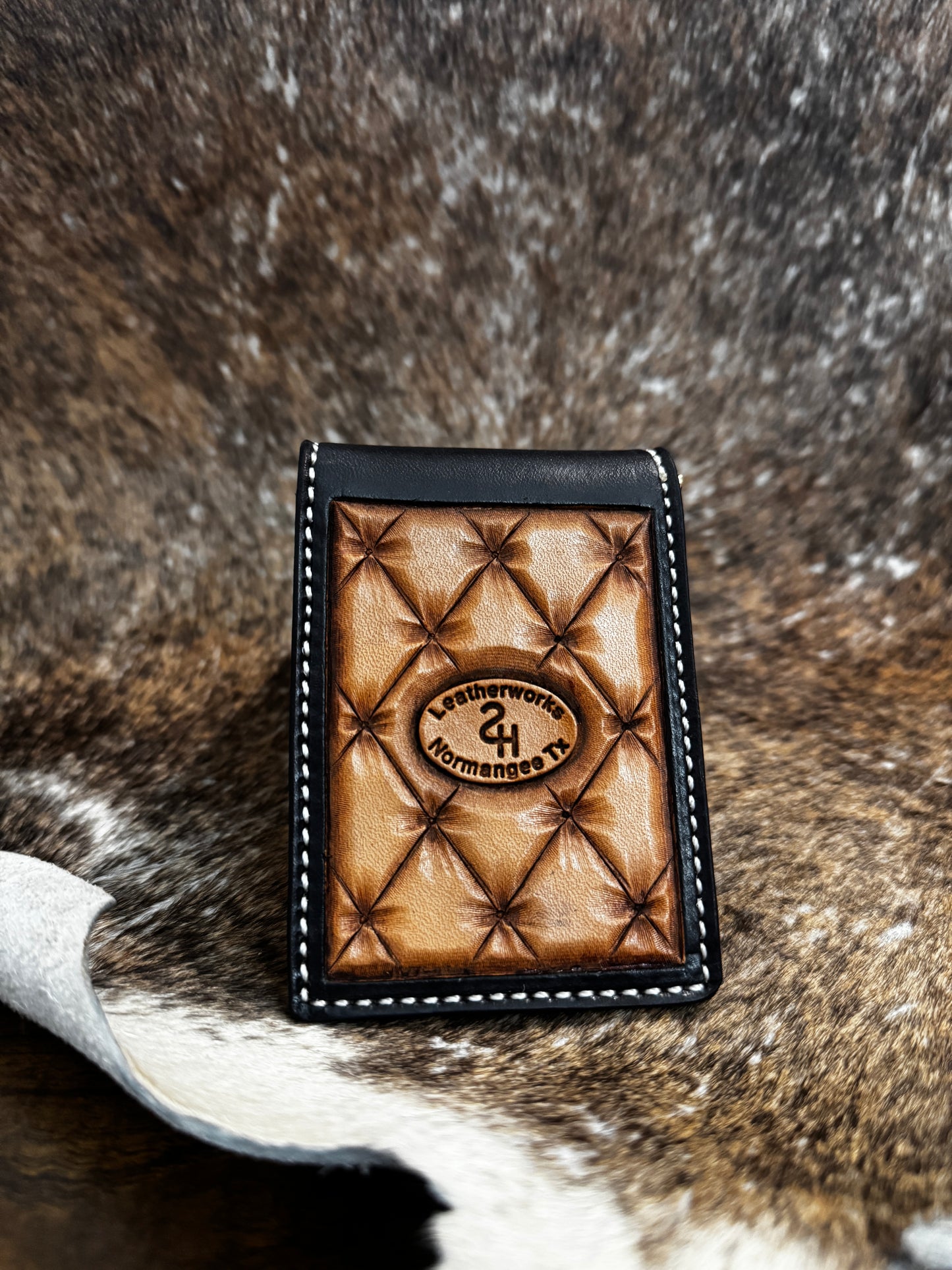 Custom tooled Money Clip Wallet (down payment)