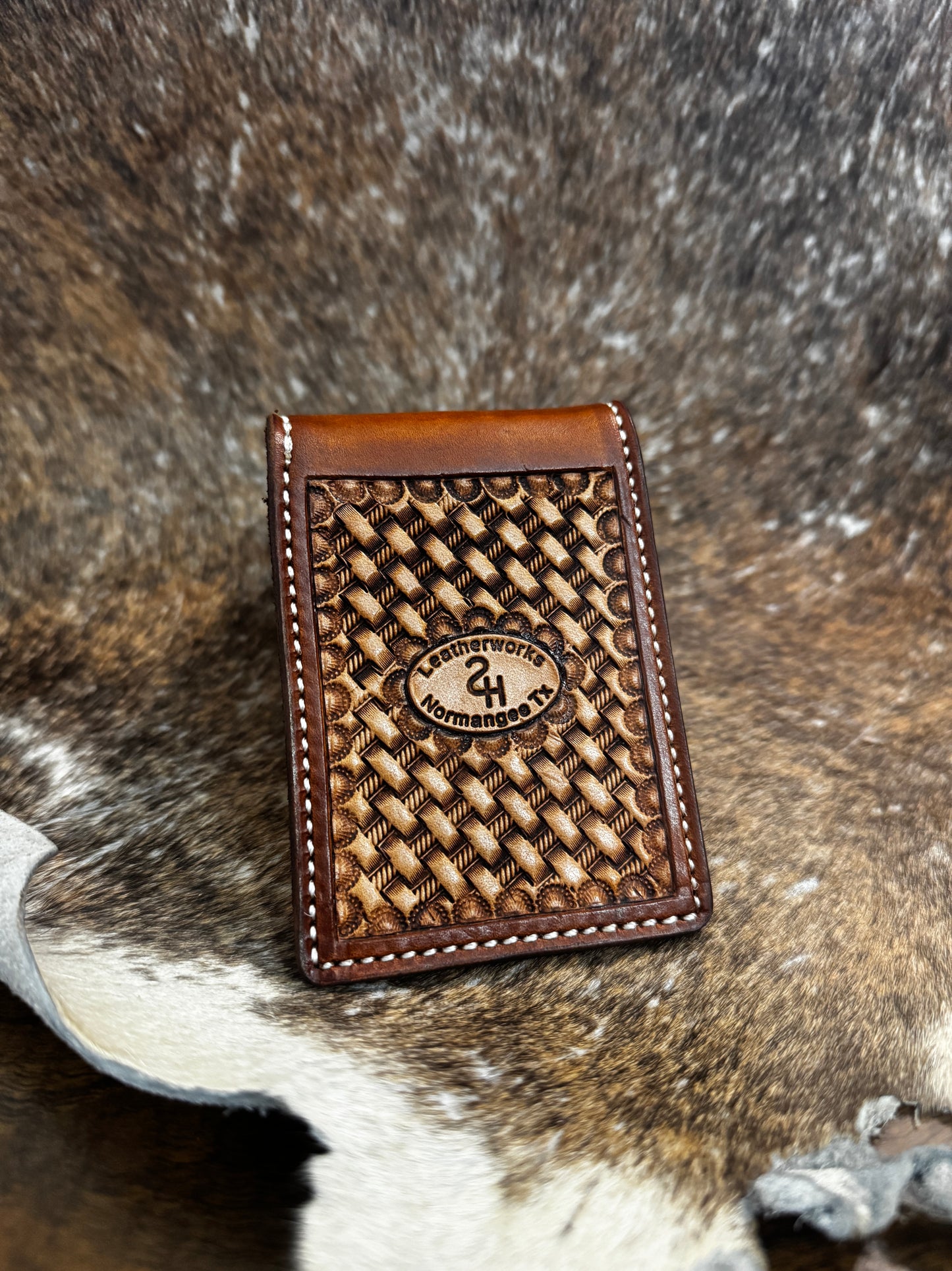 Custom tooled Money Clip Wallet (down payment)
