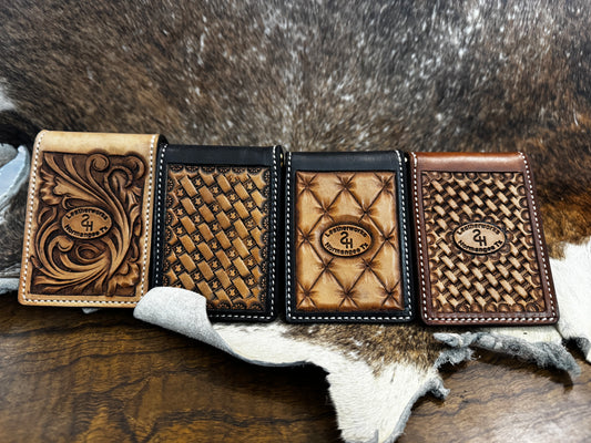 Custom tooled Money Clip Wallet (down payment)