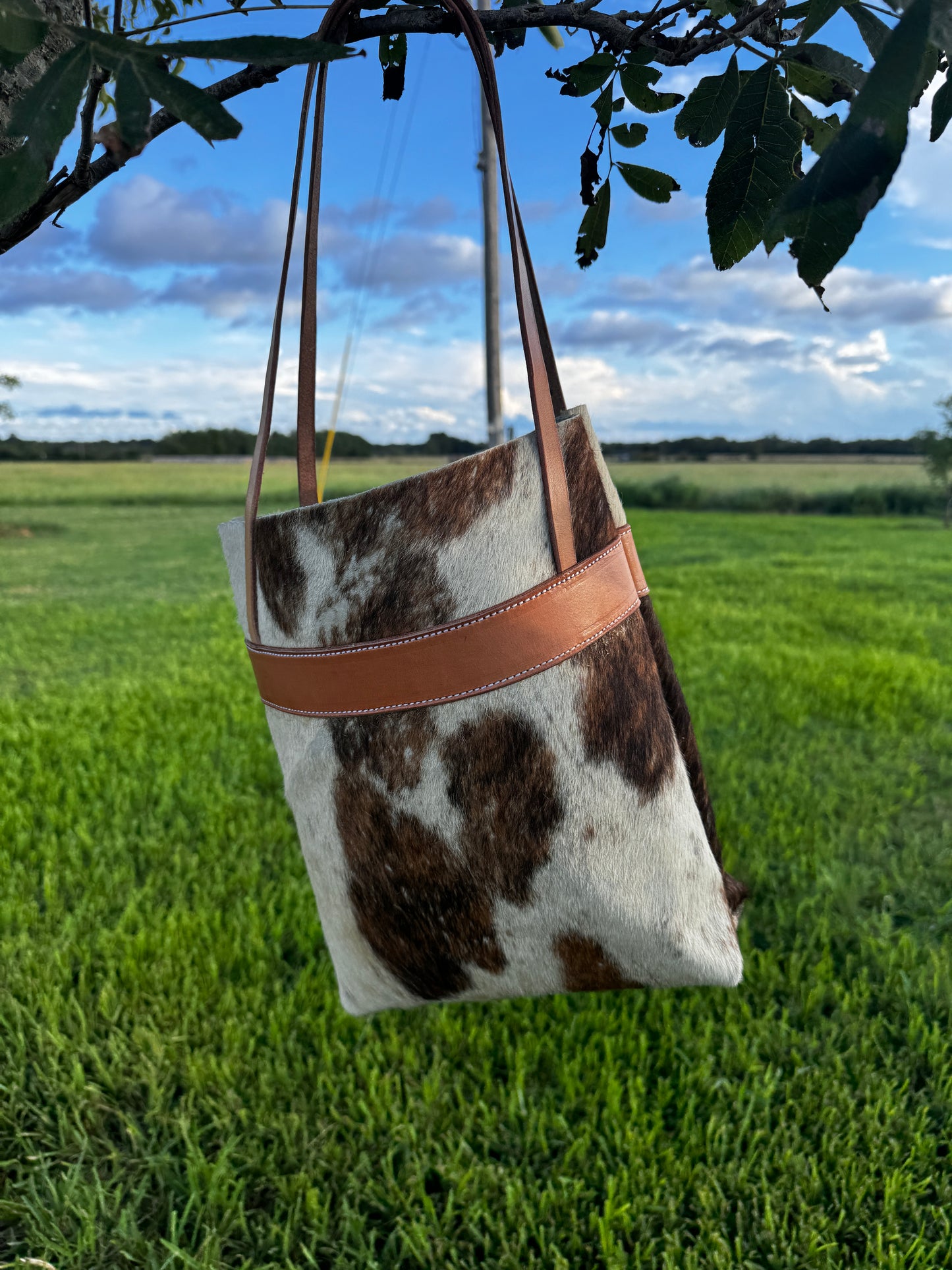 Cowhide Tote Bag