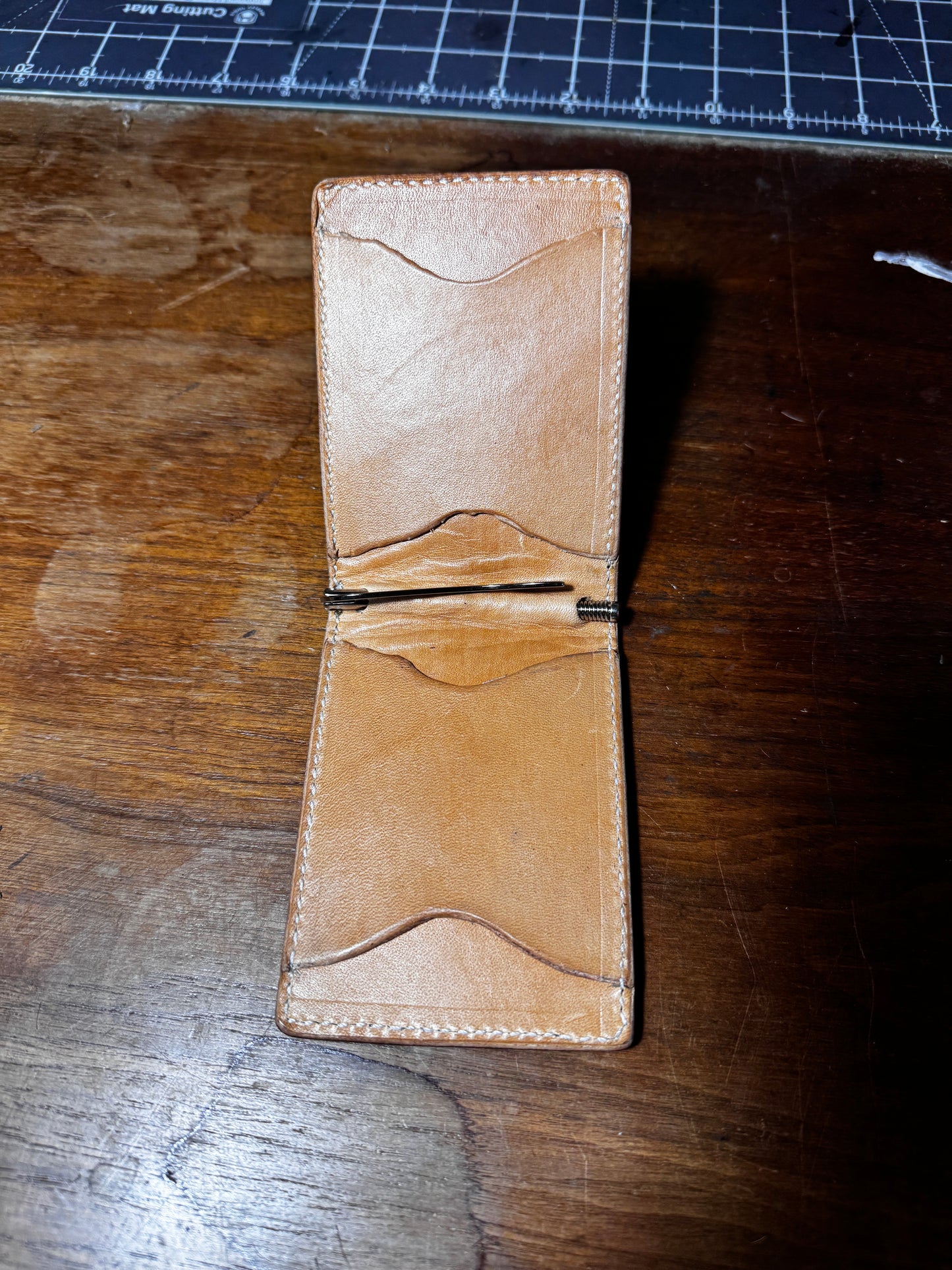 Custom tooled Money Clip Wallet (down payment)